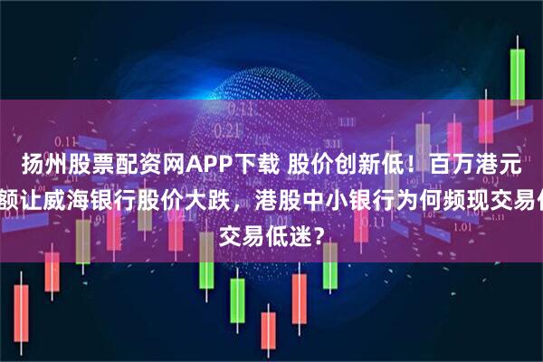 扬州股票配资网APP下载 股价创新低！百万港元交易额让威海银行股价大跌，港股中小银行为何频现交易低迷？